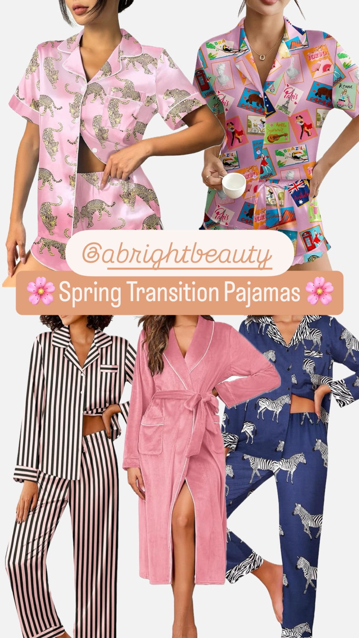 Cutest spring pajamas in the most fun prints and colors 🌸

Ordered size L in all at 150 lbs and 5’7” for reference. 

Spring finds, spring wardrobe, spring pajamas, girly pajamas, bridesmaid gifts, animal print pajamas, fun pajamas, satin pajamas, silk pajamas, viral pajamas, affordable pajamas, sleepwear


#LTKStyleTip #LTKFindsUnder100 #LTKFindsUnder50