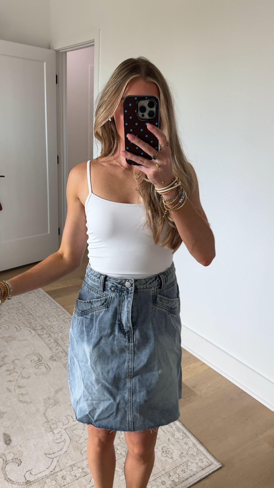 Amazon size small Dqbeng Womens Denim Skirt Casual Short Jean Skirts High Waisted Knee Length Skirt with Pockets

#LTKootd #LTKSeasonal #LTKSaleAlert