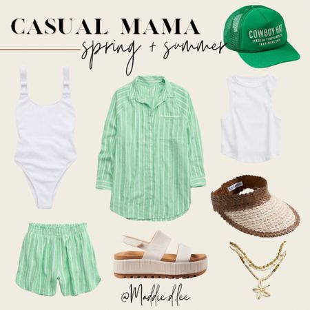 Casual mama spring + summer style GREEN



#LTKmidsize #LTKSeasonal #LTKshoecrush