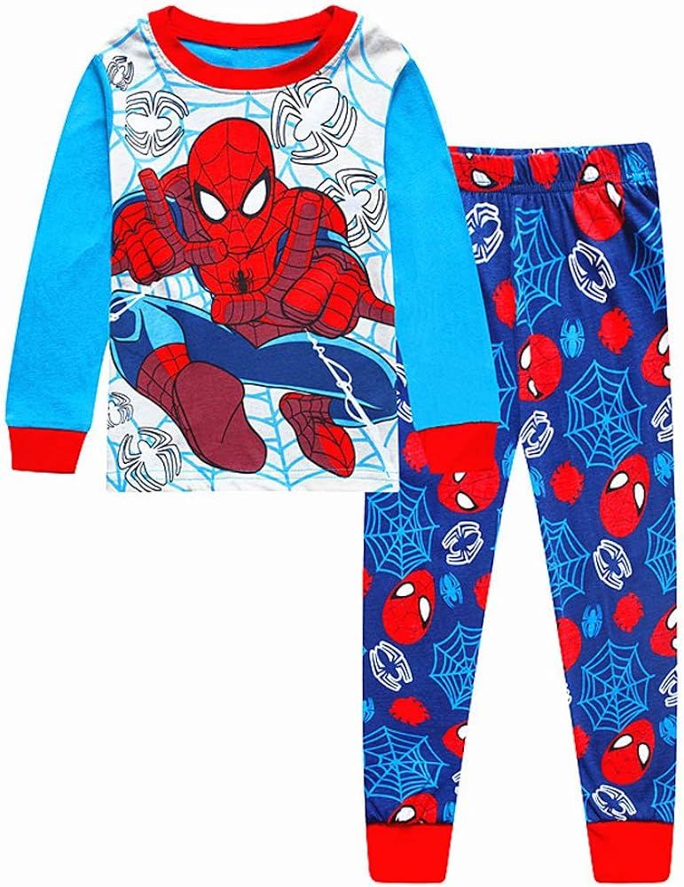 N‘aix Spiderman Children's Pajamas Set 2-7T PJS Cotton Sleepwear Little Boys Kids Pajamas | Amazon (US)