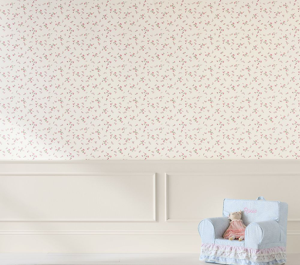 LoveShackFancy Prairie Wildflower Wallpaper | Pottery Barn Kids