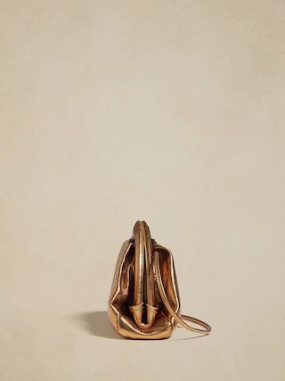 Stellita Metallic Leather Mini Clutch | Banana Republic (US)