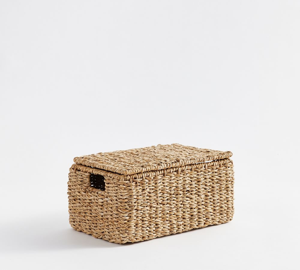 Safi Handwoven Lidded Basket | Pottery Barn (US)