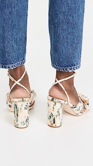 Camellia Pleated Bow Heels | Shopbop