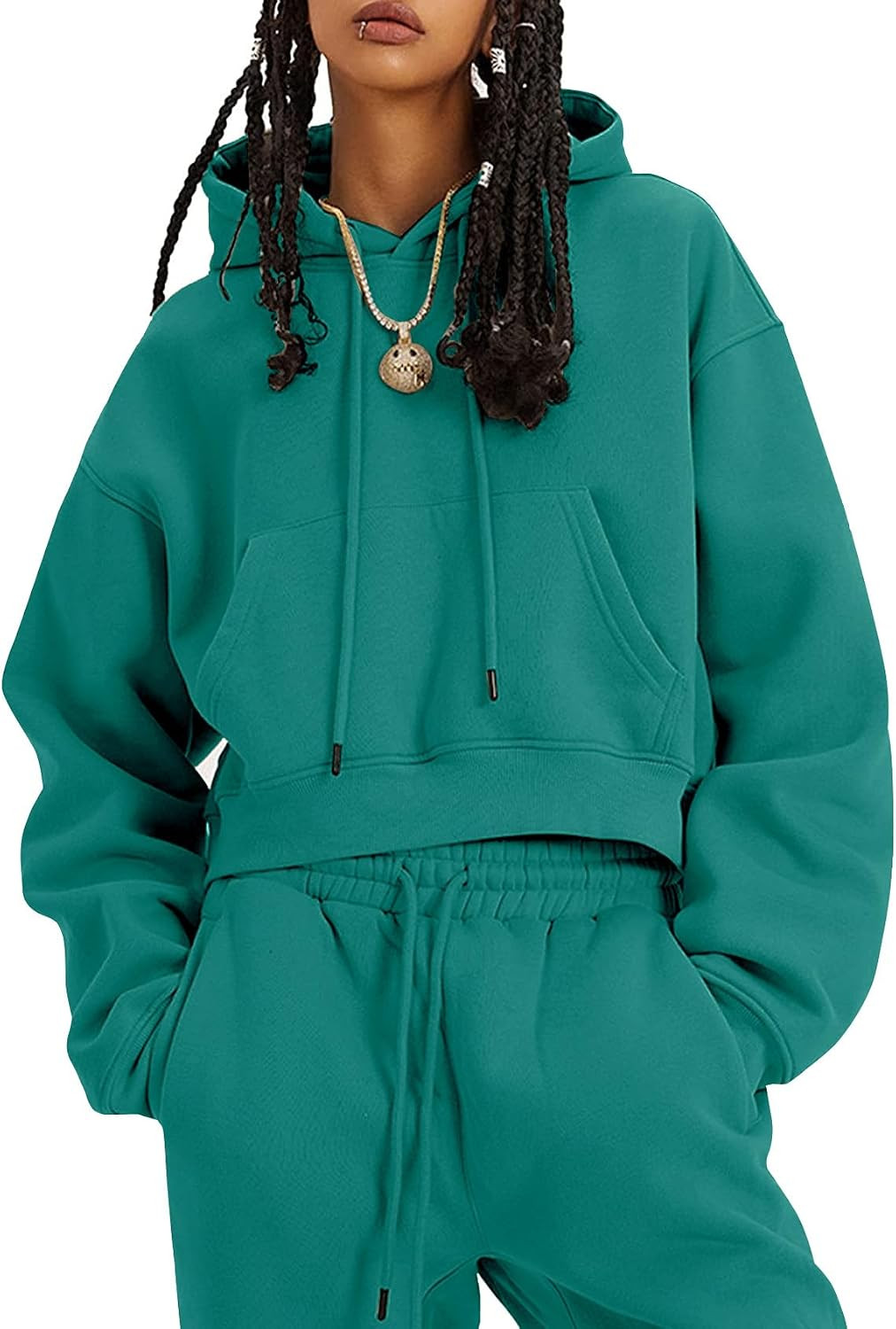 Women's Fleece Jogger Sets 2 Pieces Sweatsuits Outfits Lounge Set | Amazon (US)