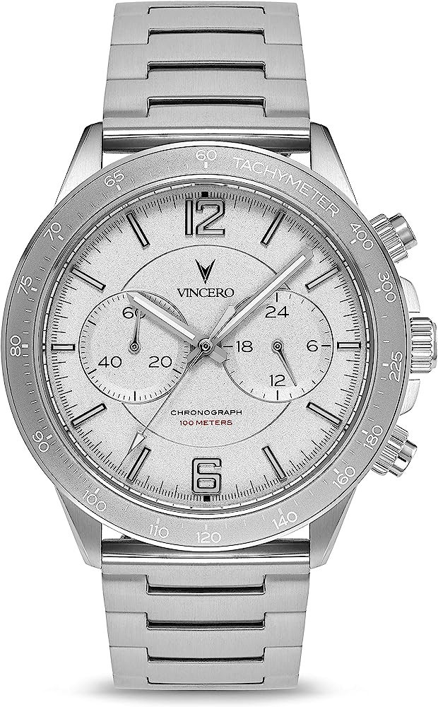 Vincero Luxury Men's Apex Wrist Watch - 42mm Chronograph Watch - Japanese Quartz Movement | Amazon (US)