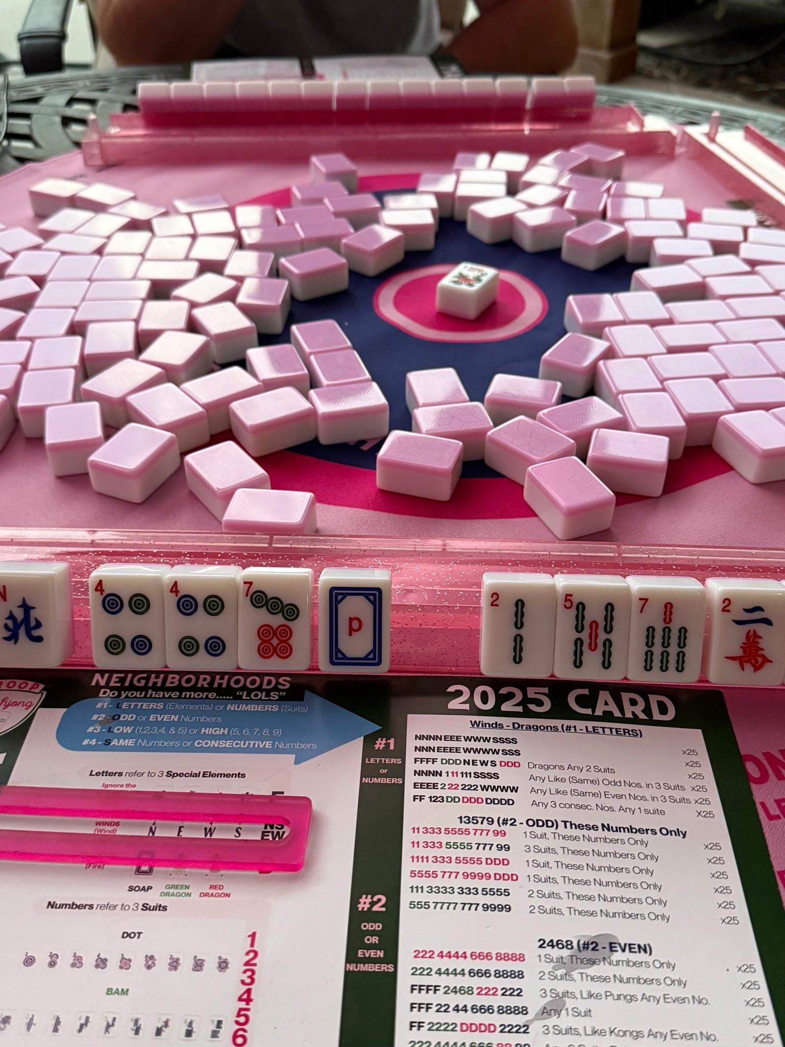 Great set that won’t break the bank. Everything you need to get started to play Mahjong. 