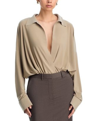 Super Oversized Boyfriend Shirt Bodysuit | Bloomingdale's (US)