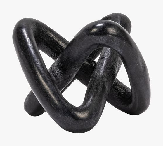Variegated Marble Link Knot Decorative Object | Pottery Barn (US)