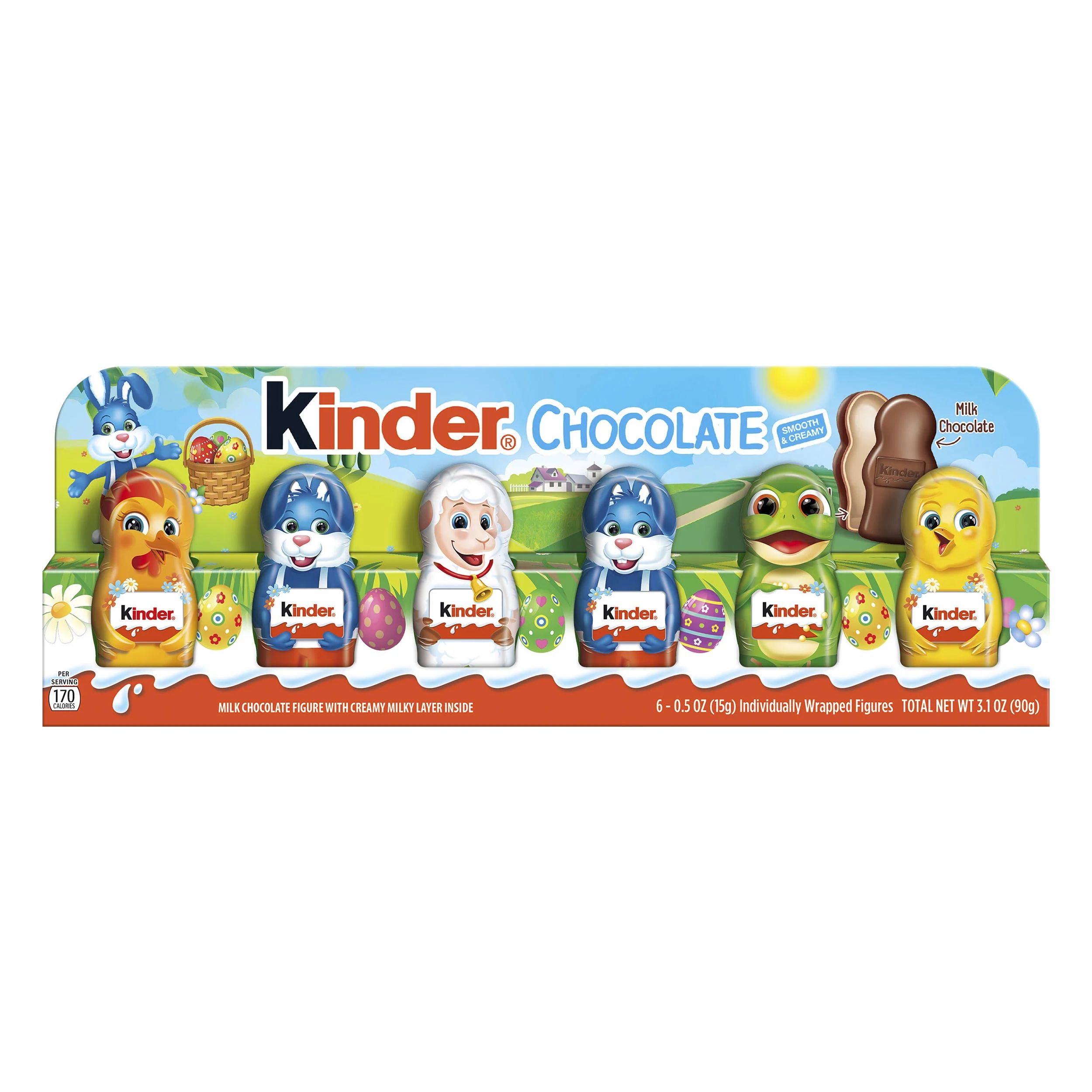 Kinder Chocolate Figures, Easter Milk Chocolate Candy, Great Easter Basket Stuffers, 6 Ct | Walmart (US)