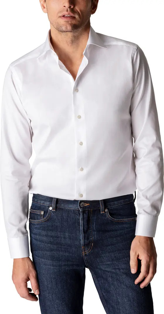 Eton Contemporary Fit Twill Dress Shirt | Nordstrom | Nordstrom