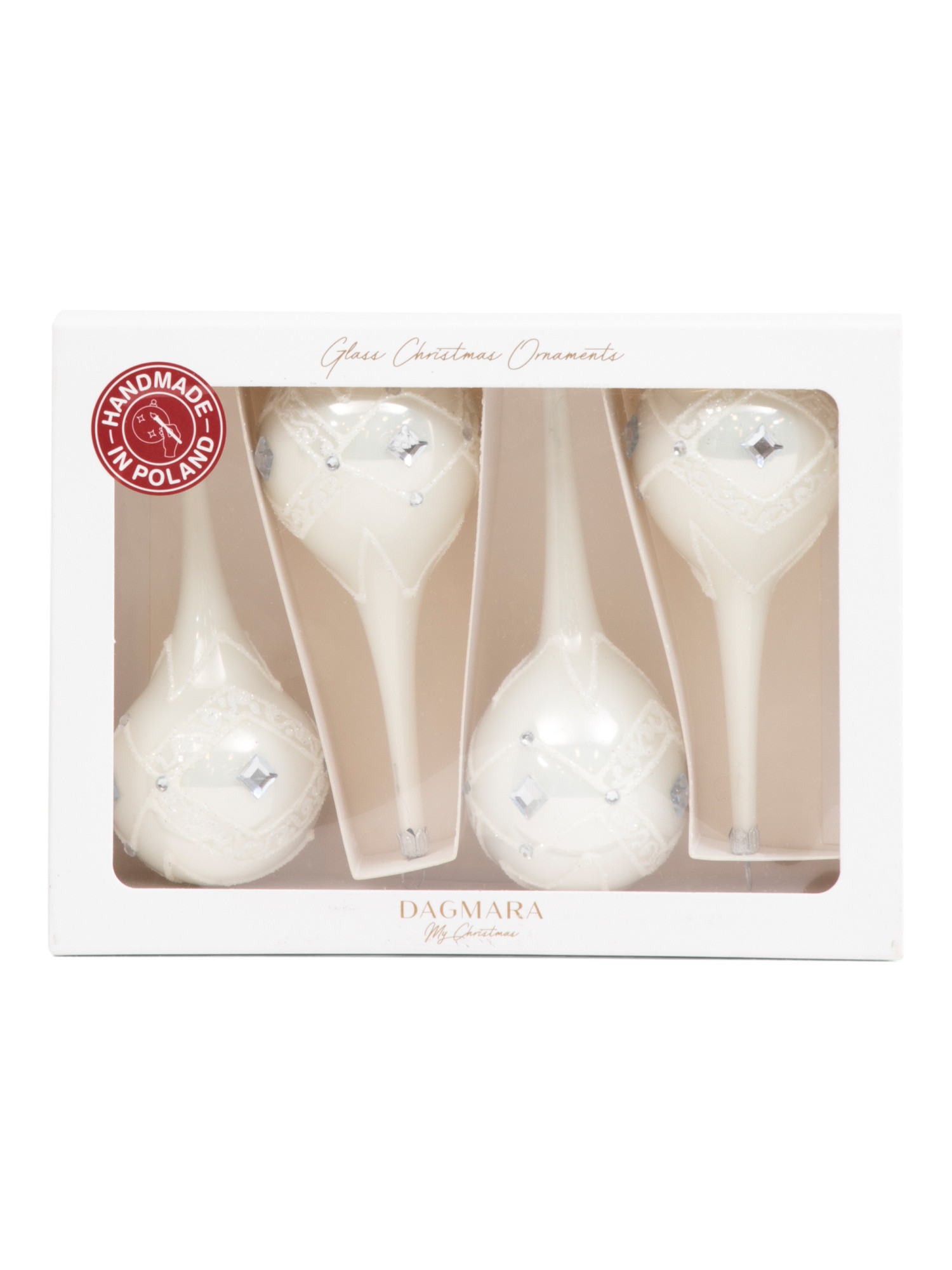 Handcrafted In Poland 4pc Droplets Ornament Set | TJ Maxx