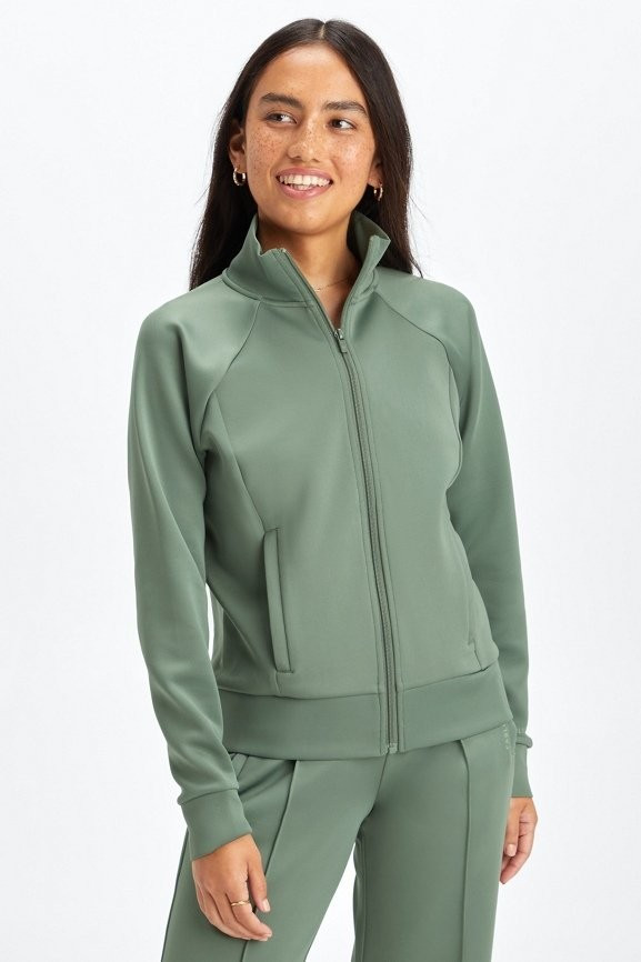 Plush Interlock Full-Zip Jacket | Fabletics - North America