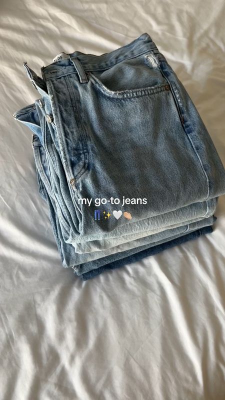 my go-to / favorite jeans 👖🤍#jeans #favoritejeans #denimcollection #everydayjeans 

#LTKstyletip #LTKfindsunder100