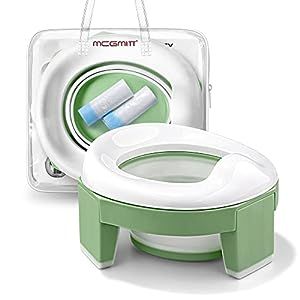 MCGMITT Portable Potty for Kids Travel - Foldable Training Toilet Chair for Toddler Girls with St... | Amazon (US)