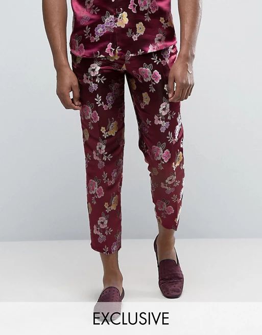 Reclaimed Vintage Brocade Trousers | ASOS UK