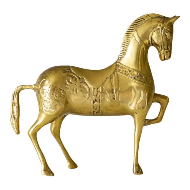 Regal Brass Horse Figurine |Two Available Sold Separately | Chairish