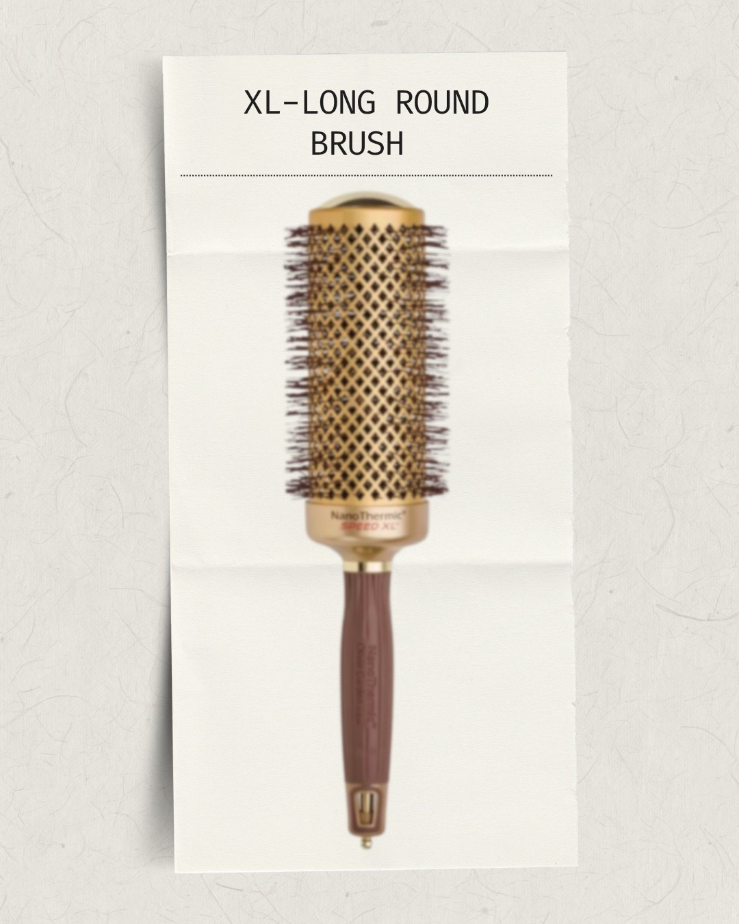Extra-long round brush, need I say more?
:
#hair #brush #roundbrush #style 

#LTKdayinmylife #LTKselfcare #LTKOver40