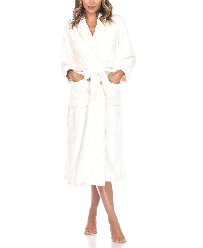 Women's Long Cozy Loungewear Belted Robe | Macys (US)