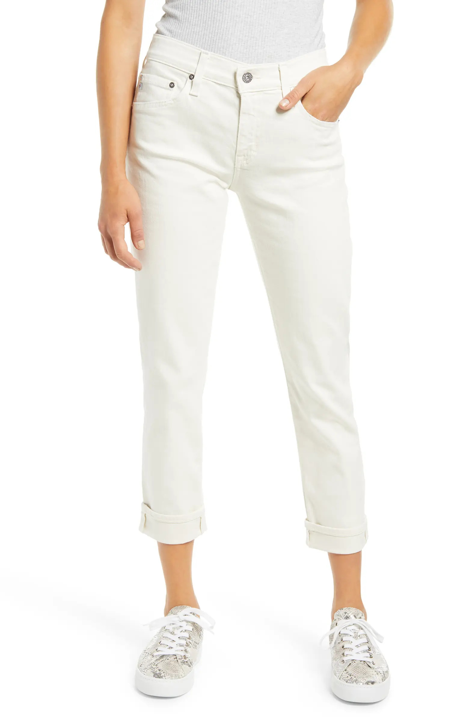 AG The Ex-Boyfriend Crop Slim Jeans | Nordstrom | Nordstrom
