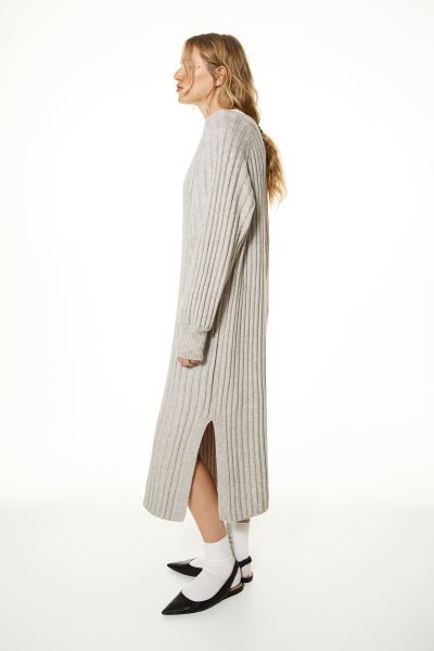 Rib-knit Dress - Light taupe - Ladies | H&M US | H&M (US + CA)