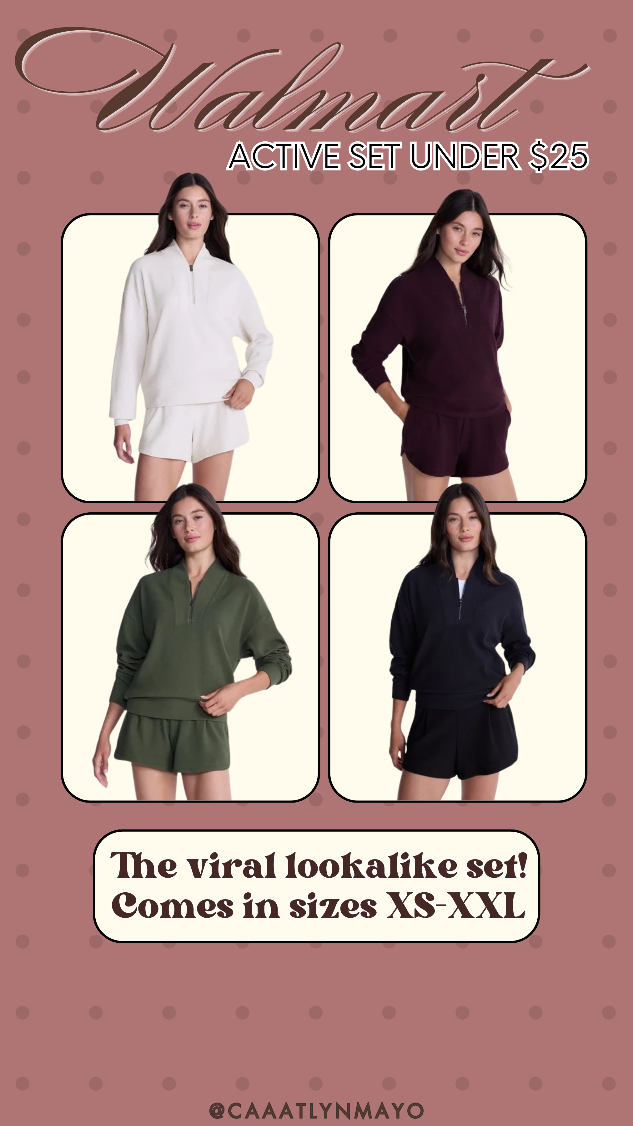 The viral lookalike varley set at Walmart! #lookforless #under 25 

 #LTKootd #LTKSeasonal #LTKSaleAlert