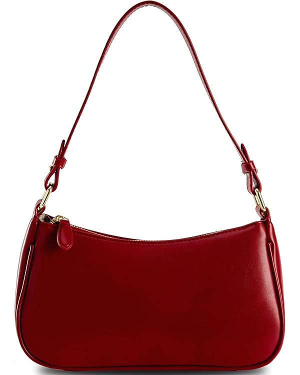 Shoulder Bags for Women Leather Hobo Sling Tote Handbag Retro Clutch Purse with 2 Removable Strap... | Amazon (US)