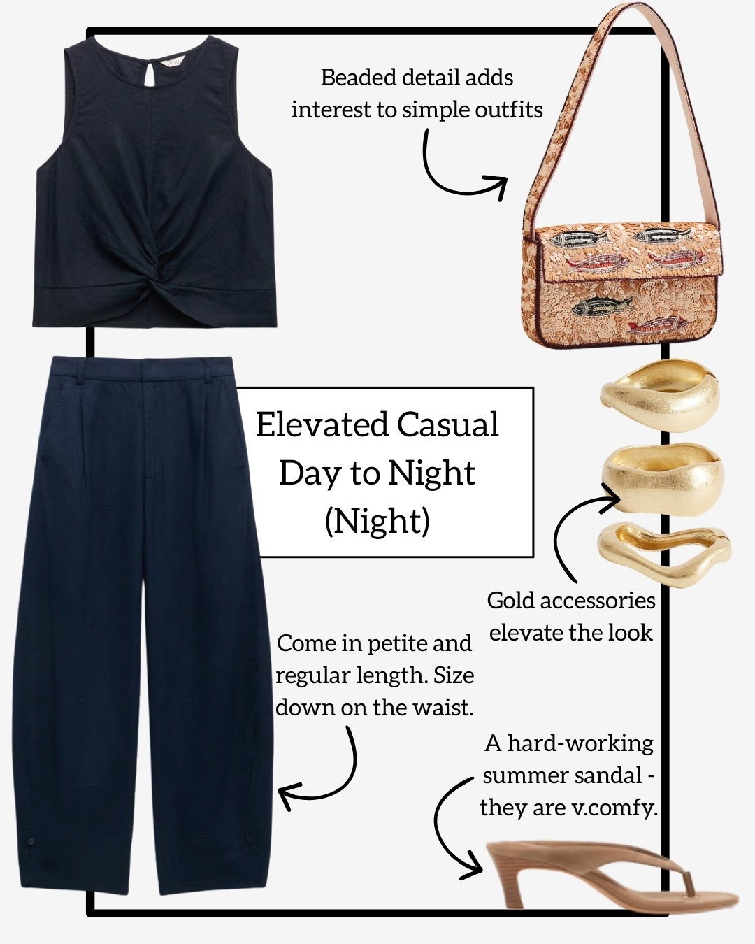Navy linen coord for evening

#LTKuk #LTKsummer #LTKspring
