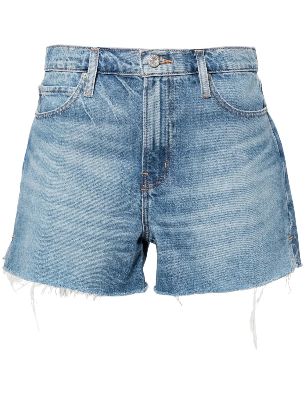 FRAME Ungesäumte Vintage Jeans-Shorts - Farfetch | Farfetch Global