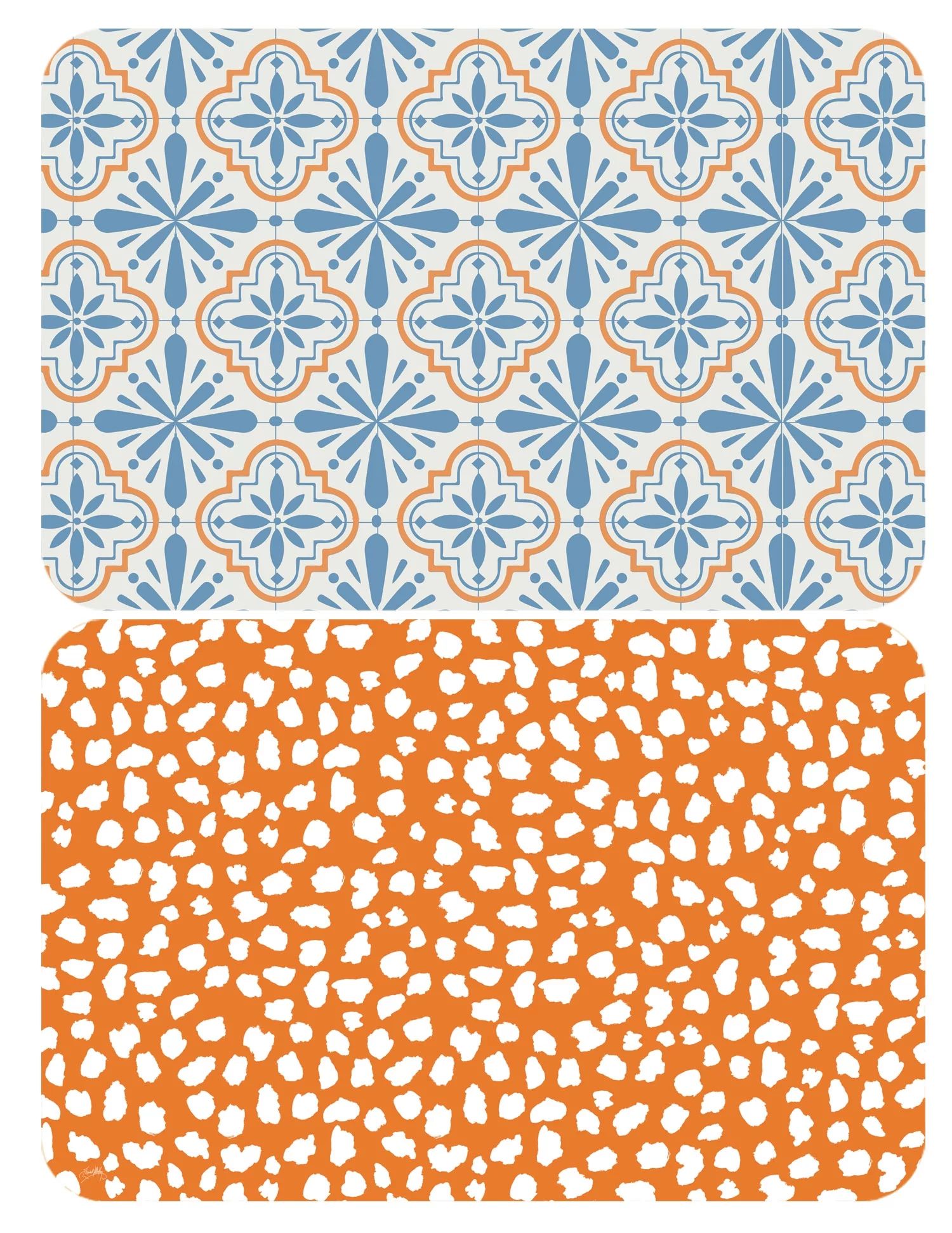 Cool Tile Pattern, Revisable Placemat, 17.13" x 11.25" | Walmart (US)
