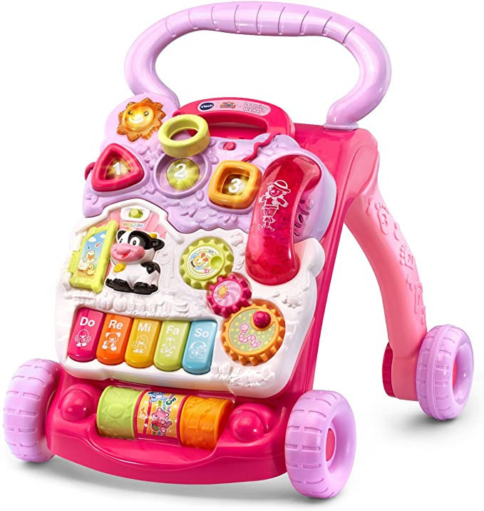 VTech Sit-to-Stand Learning Walker (Frustration Free Packaging), Pink | Amazon (US)
