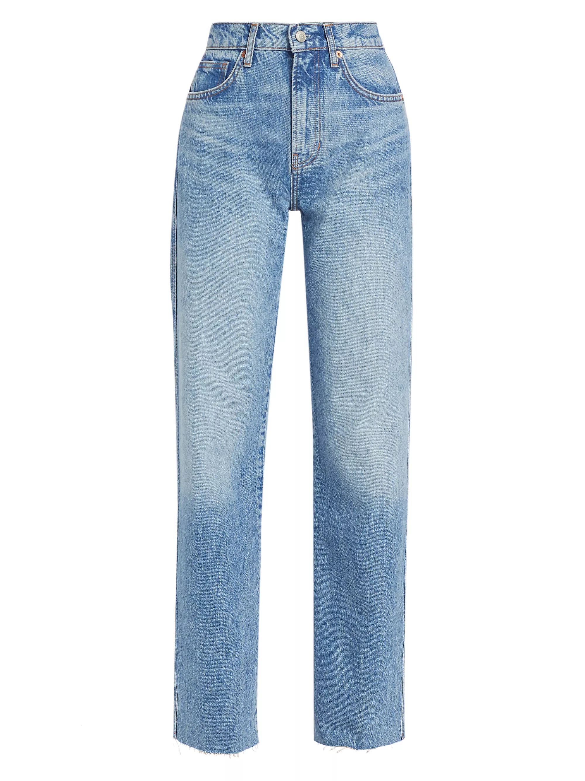 Val 90's Mid-Rise Straight-Leg Jeans | Saks Fifth Avenue