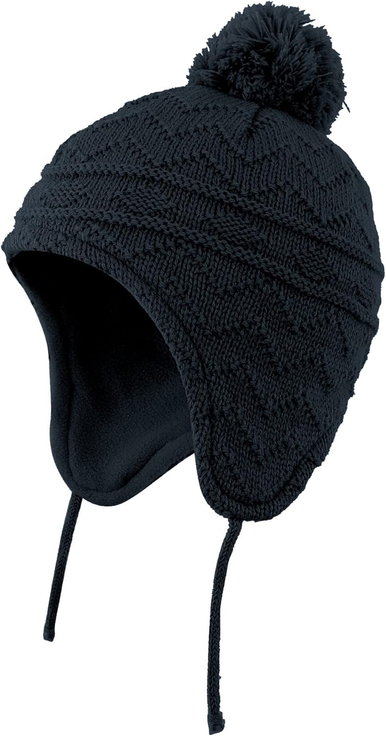 Connectyle Toddler Boys Girls Fleece Lined Knit Kids Hat with Earflap Winter Hat | Amazon (US)