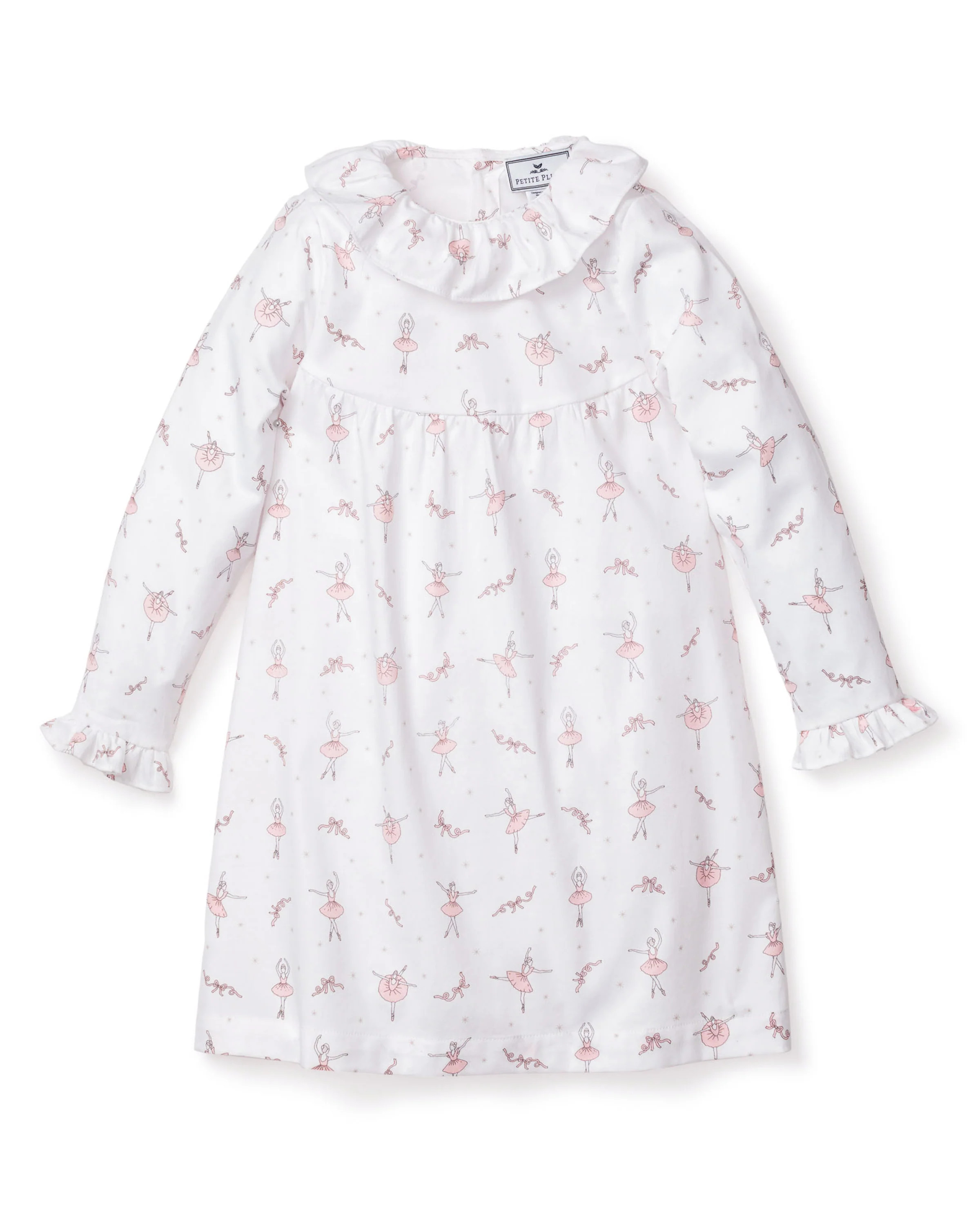 Girl's Twill Scarlett Nightgown in Sugar Plum Fairy | Petite Plume