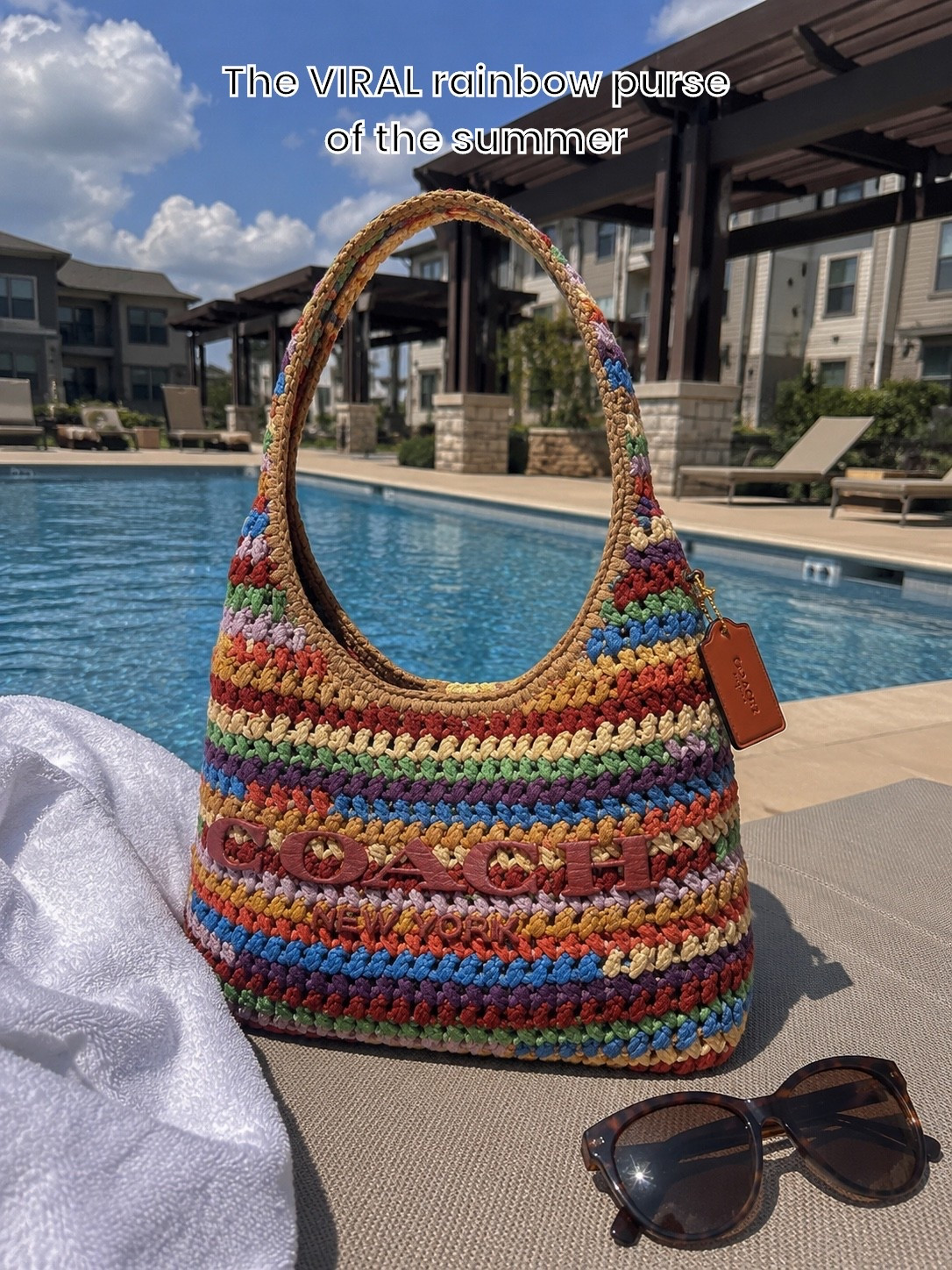 The purse that’s taking over my feed 🌈👜

This rainbow crochet Coach bag is giving resort vacation energy, pool days, beach trips, and summer outfits all in one. It’s one of those pieces that instantly makes even the simplest outfit look put together.

A colorful statement bag is always a yes for summer. ☀️✨

#LTKStyle #SummerStyle #CoachBag #ColorfulFashion #VacationStyle

#LTKdayinmylife #LTKootd #LTKSwim