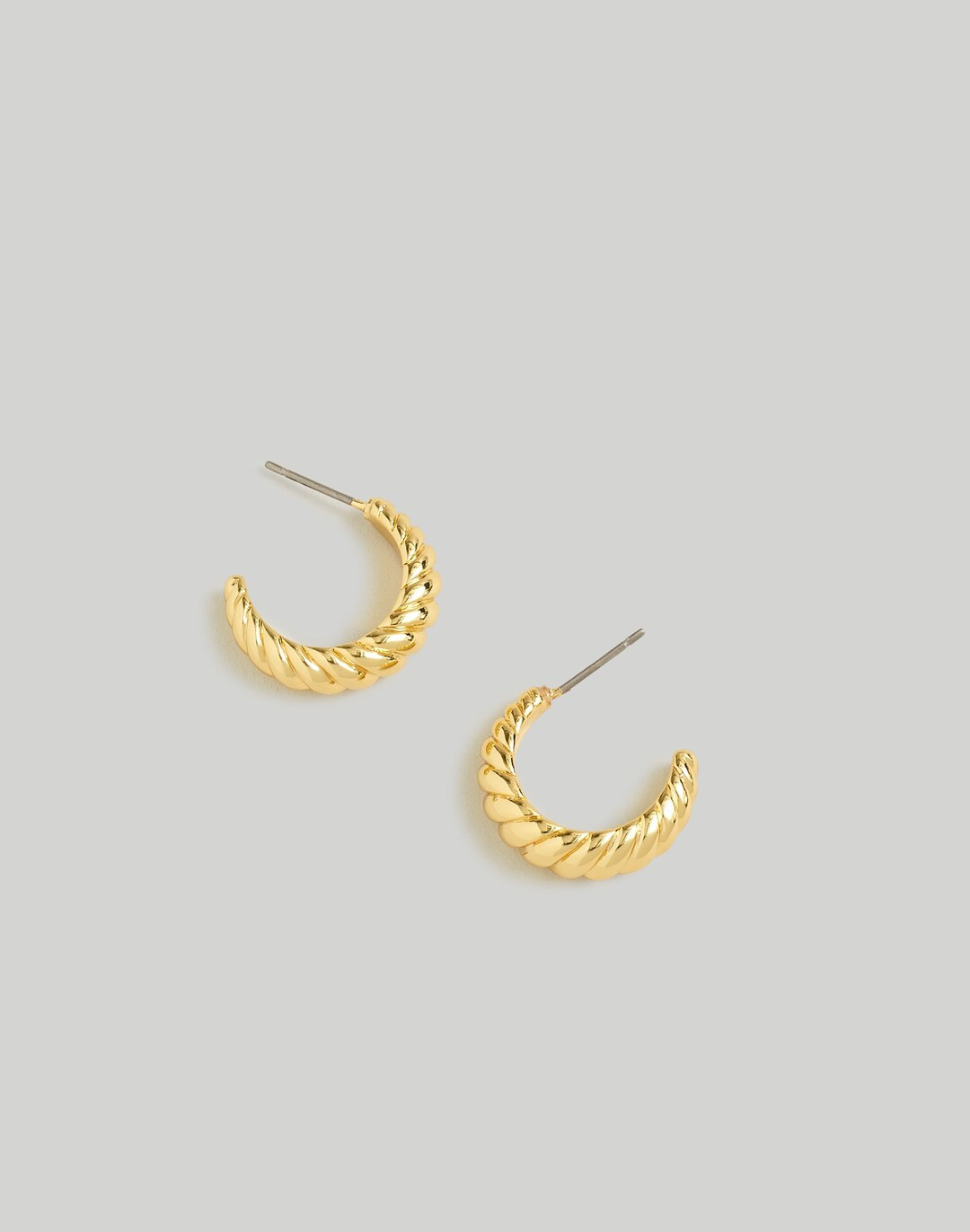 Puffed Small Hoop Earrings | Madewell