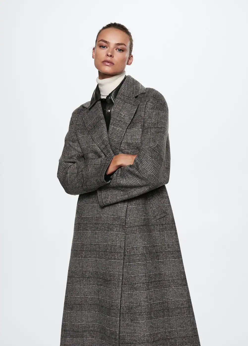 Oversize wool coat | MANGO (UK)