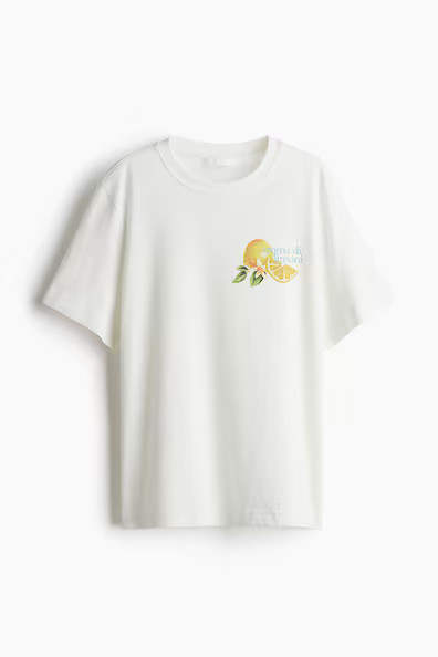 H & M - Printed T-Shirt - White | H&M (US + CA)