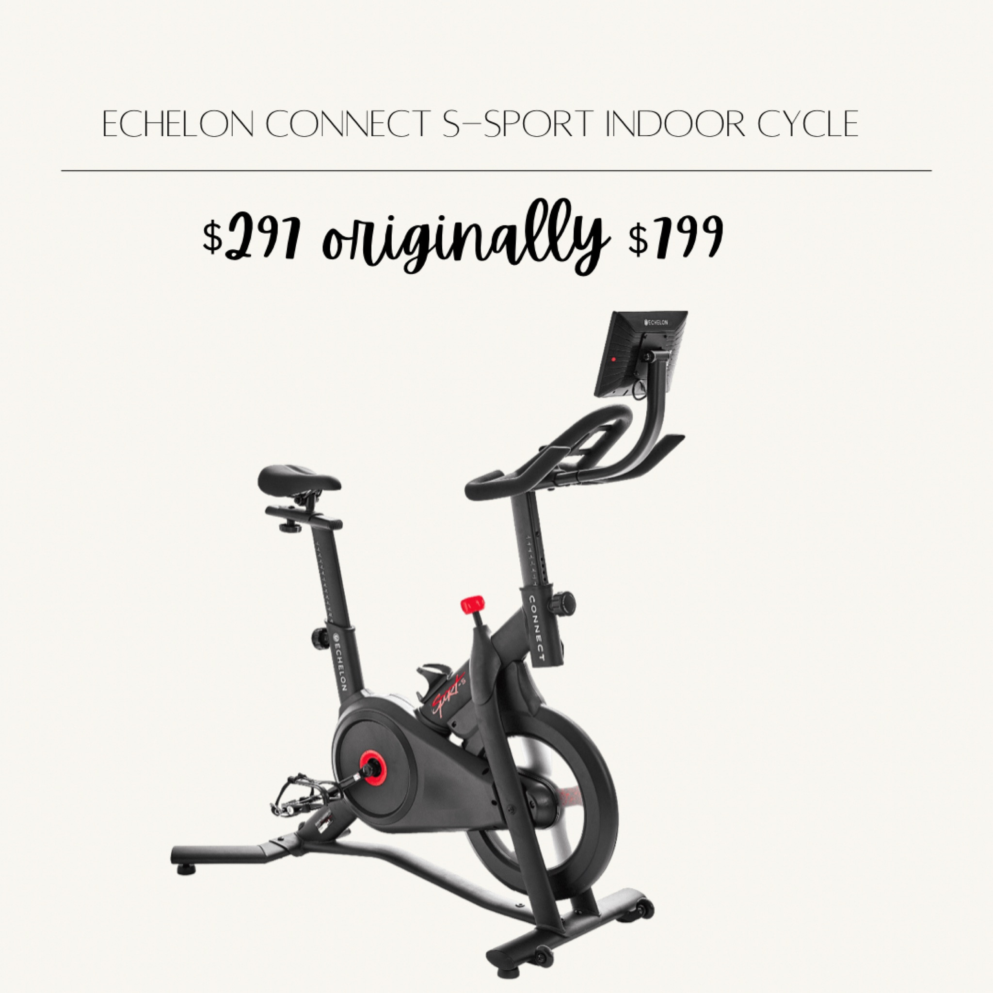 Echelon indoor cycle bike with 30 day membership included. #exercisebike 

#LTKsalealert #LTKfit #LTKhome