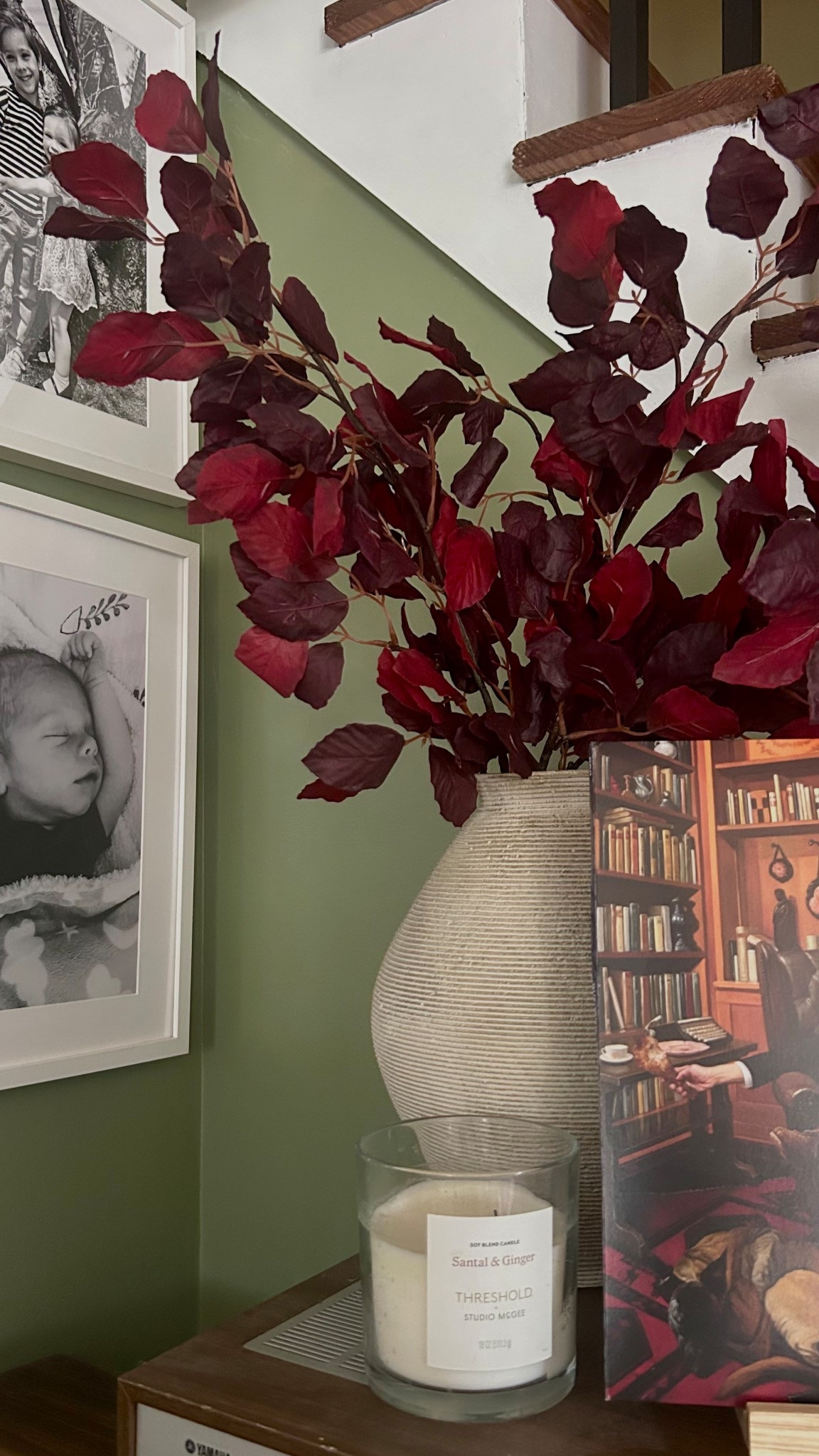 starting to add touches of fall to our home 🍂 stems and stone vase are both Amazon! 

#LTKHome #LTKSeasonal