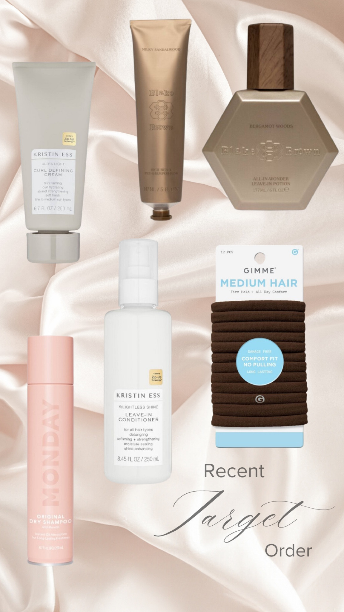 Shop my recent Target order 🎯 $5 gift card when you buy 4 select beauty items — new Blake Brown beauty — new hair care — gimme beauty hair ties — Kristin Ess hair products 

#LTKFindsUnder50 #LTKBeauty #LTKSaleAlert