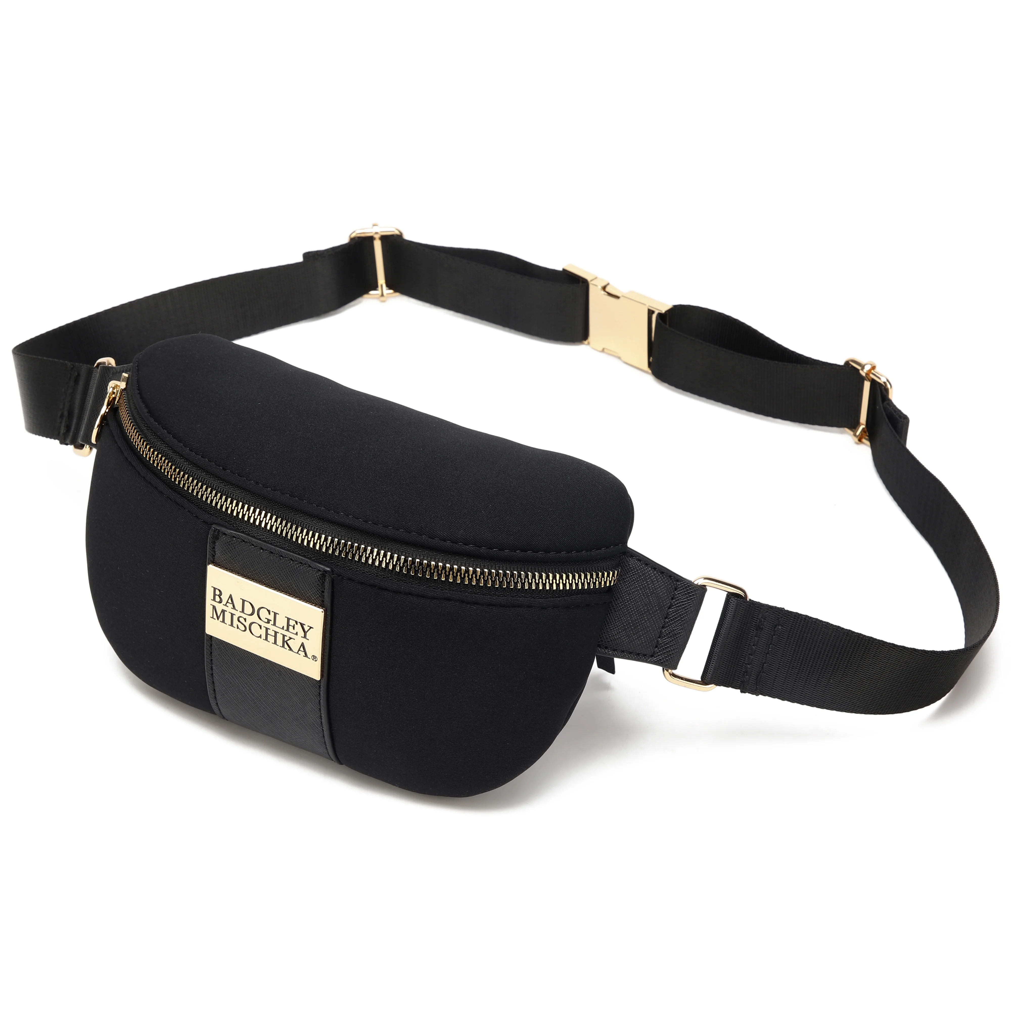 BADGLEY MISCHKA Sage Scuba and Vegan Leather Belt Bag - Walmart.com | Walmart (US)
