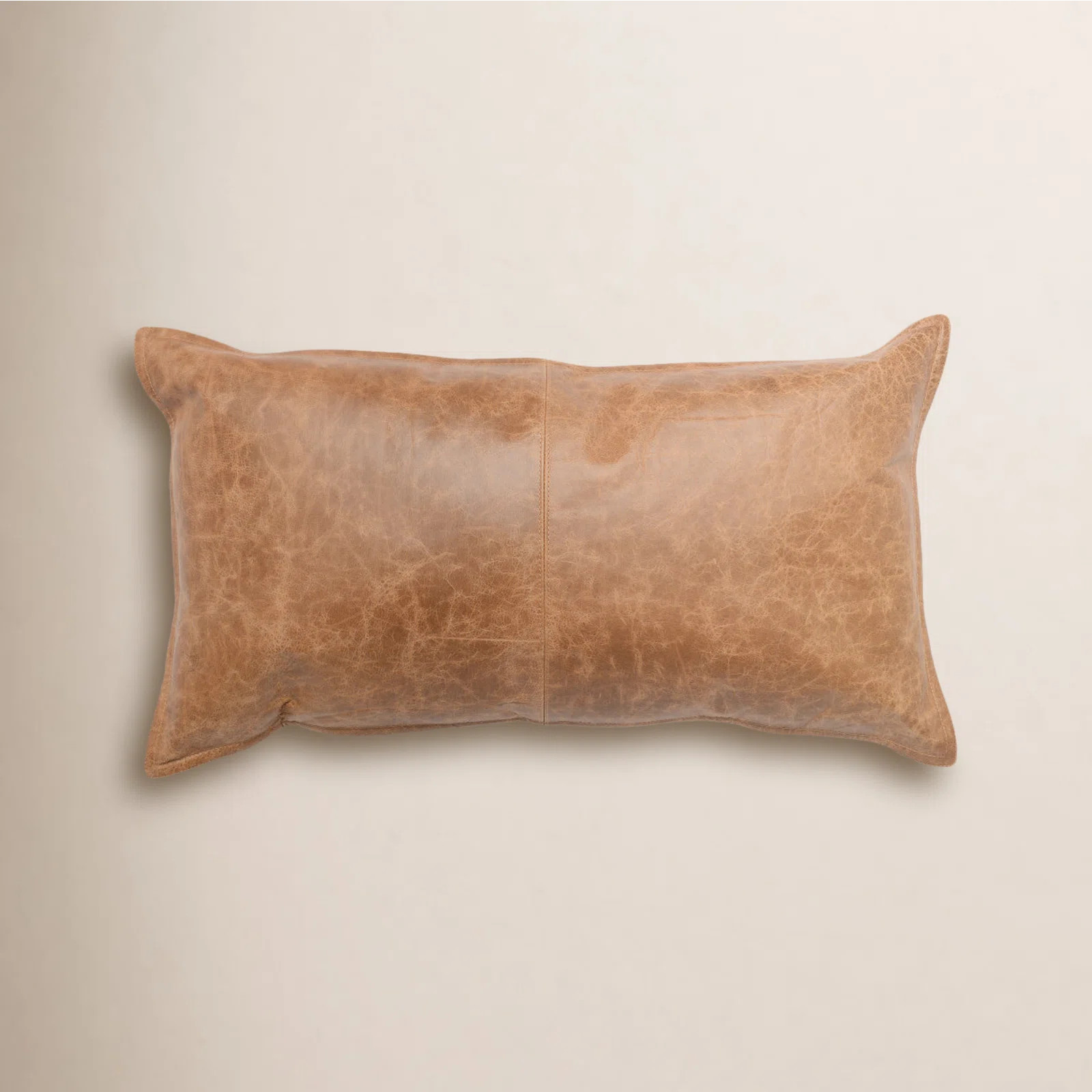 Cutler Leather Accent Pillow | Birch Lane