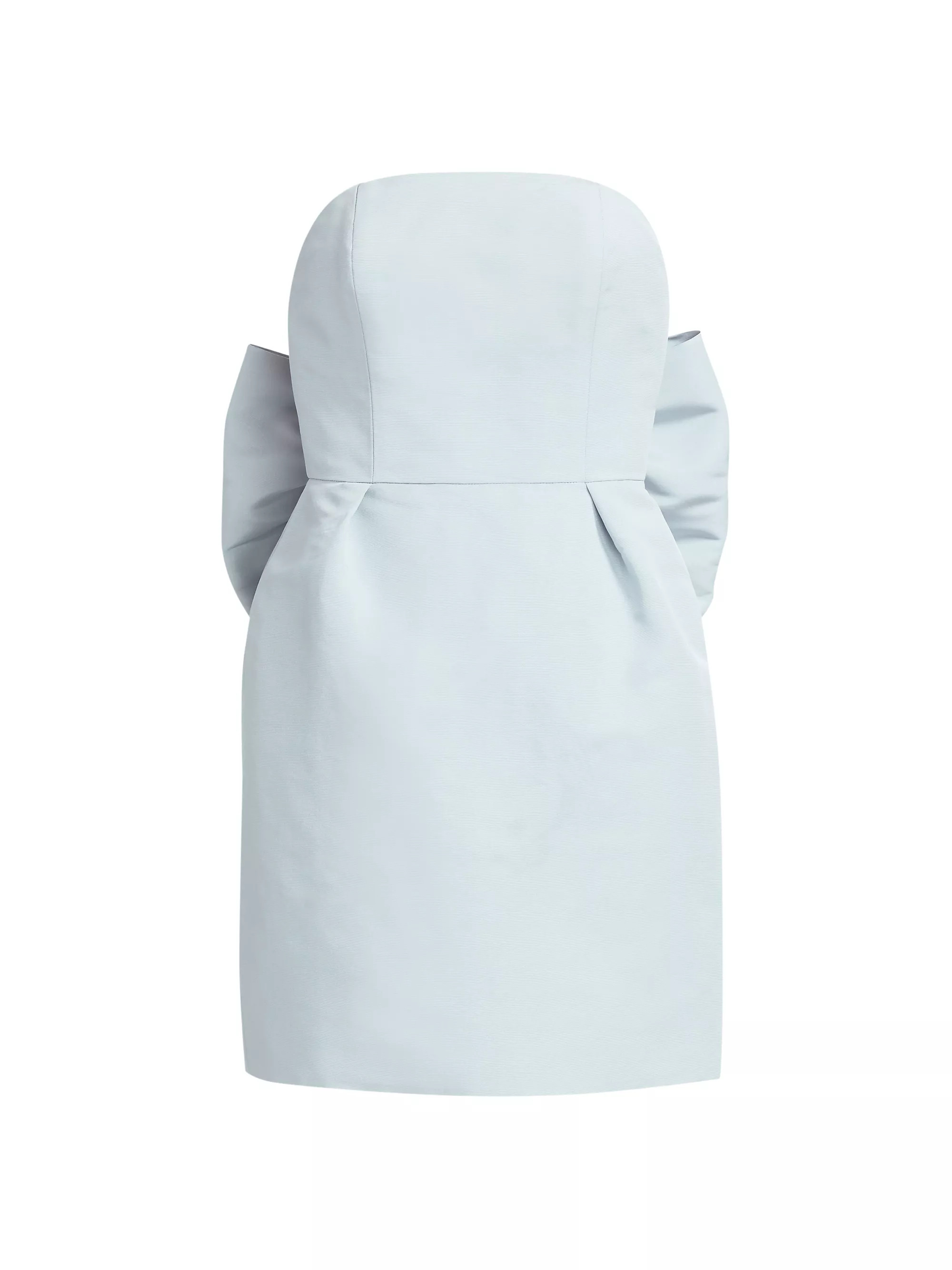 Silk Faille Bow-Back Minidress | Saks Fifth Avenue