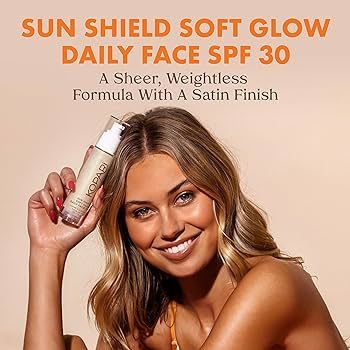 Kopari Sun Shield Soft Glow - Sunscreen For Face with SPF 30 and Vitamin E - Broad Spectrum Prote... | Amazon (US)