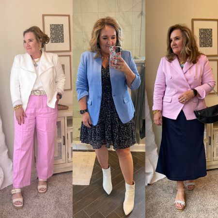 BLAZER SALE!!! Use code NANETTE20 for 20% off the knit Moto, double breasted and notch collar blazers. What color will you add?

Easter outfit, work outfit, dress five outfit spring outfit 

#LTKworkwear #LTKSeasonal #LTKsalealert