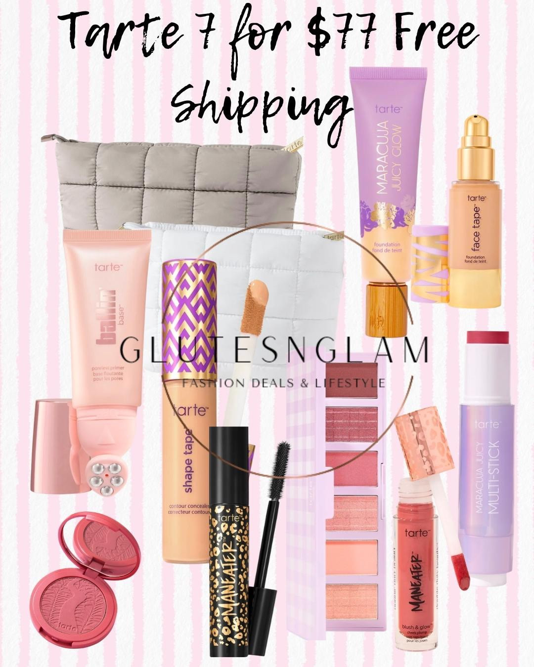 Tarte 7 full sized items for $77 free shipping! Tarte cosmetics, summer makeup, summer beauty deals.

#LTKgrwm #LTKBeauty #LTKSaleAlert