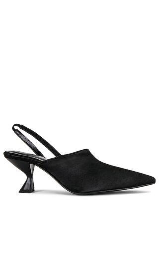 Sierra Pumps Satin in Black Satin | Revolve Clothing (Global)