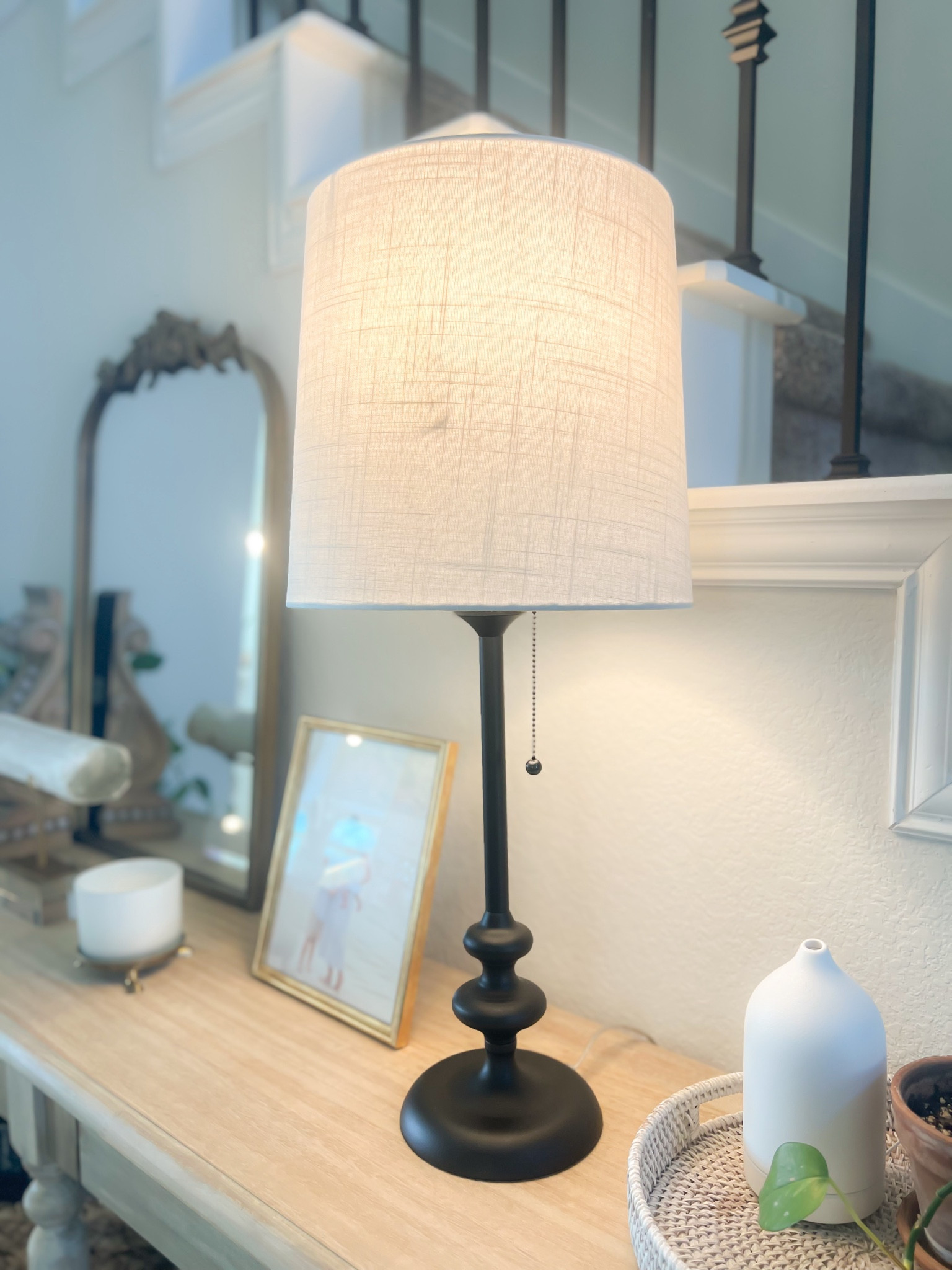 Love this pretty lamp I just picked up last week. It’s the perfect size for my entry table  

#LTKHome #LTKStyleTip #LTKSaleAlert