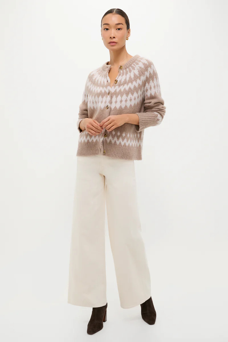 Brown and Gray Marlow Fair Isle Cardigan | Tuckernuck (US)